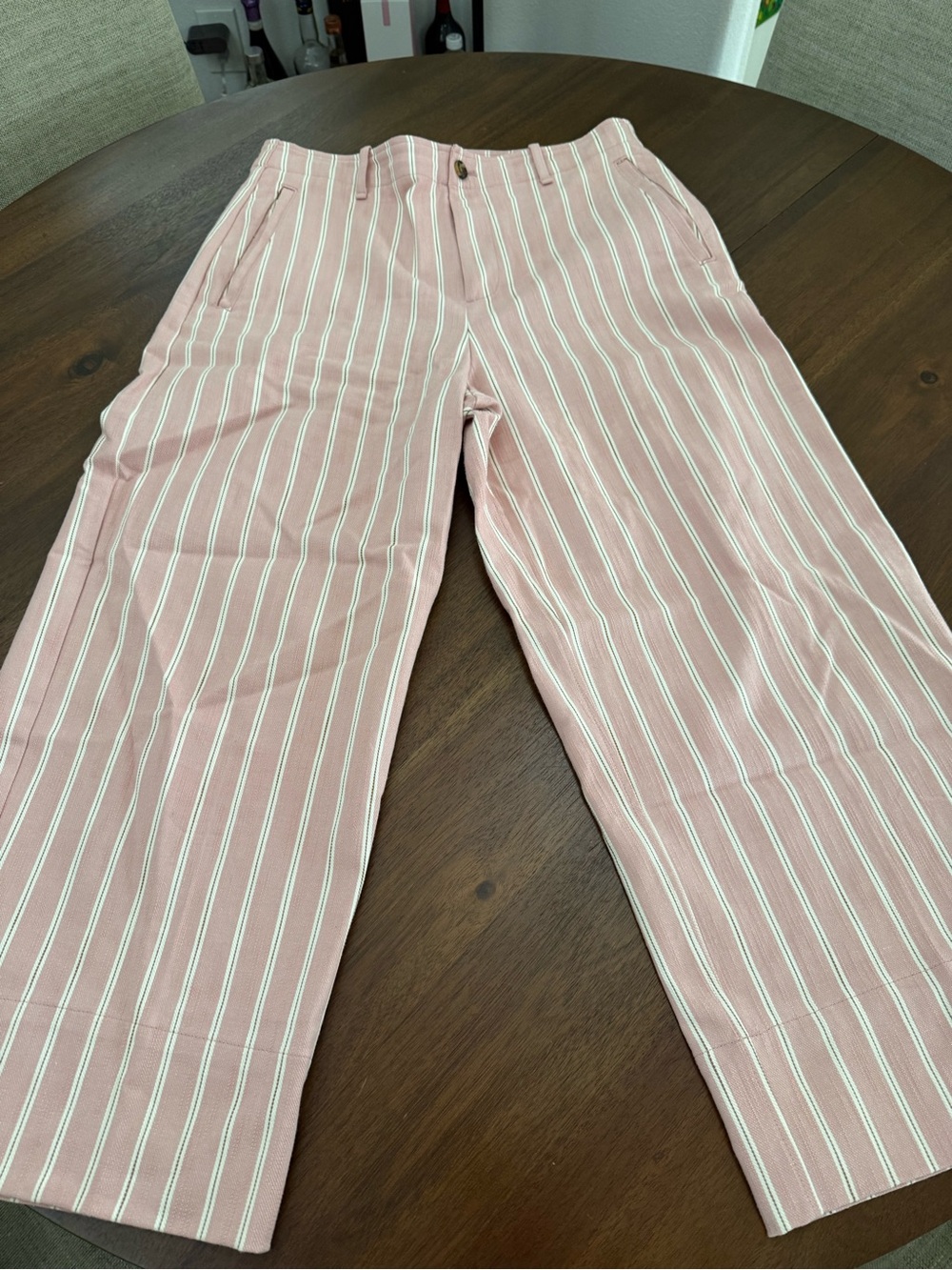 Banana Republic Pink Stripe Casual Pants